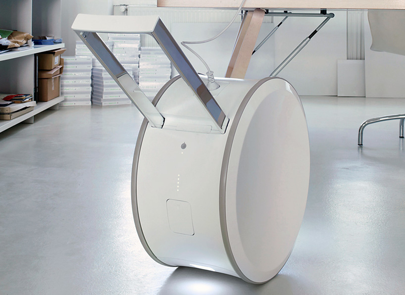 Illustration for article titled This White Wheel Can (Unfortunately?) Make Any Room Your Office